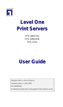LevelOne FPS-3002USB User manual