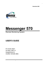 Gems 570 User manual