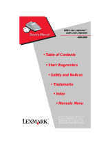 Lexmark 1000 Color Jetprinter User manual
