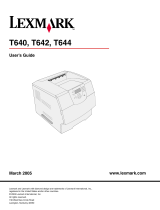Lexmark 20G0460 - T644tn - Printer User manual