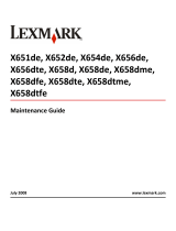 Lexmark X656DTE User manual