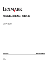 Lexmark X862 User manual