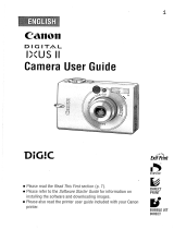 Canon IXUS II User manual
