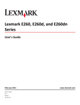 Lexmark 34S0309 - E 260dtn B/W Laser Printer User manual
