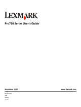 Lexmark Pro710 Series User manual