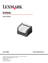 Lexmark E450DN - E 450dn B/W Laser Printer User manual