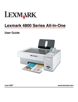 Lexmark X4850 - AIO INKJETPR P/C/S 27/30PPM WLS B/G/N User manual