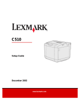 Lexmark 20K1300 - C 510dtn Color Laser Printer User manual