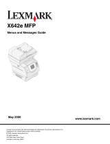 Lexmark 642e - X MFP B/W Laser User manual
