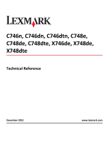 Lexmark 748de User manual