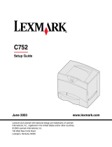 Lexmark C 752 Installation guide