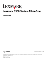 Lexmark X8350 User manual