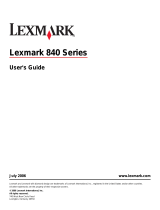 Lexmark 840 Series User manual