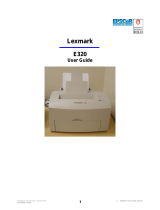 Lexmark E320 User manual