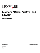 Lexmark 34S0609 - E 460dtw B/W Laser Printer User manual