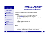 Lexmark 14D0000 - Z33 Color Inkjet Printer User manual