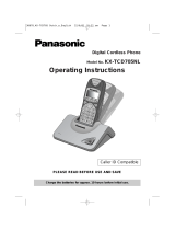 Panasonic KX-TCD705NL User manual