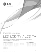 LG 32LS3450 User manual