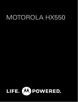 Motorola HX550 Quick start guide