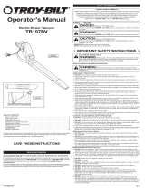 Troy-Bilt TB197BV User manual