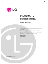 LG 42PX7DC User manual