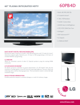 LG Electronics 60PB4D User manual