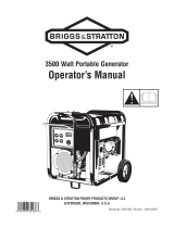 Briggs & Stratton 3500 Watt Portable Generator User manual