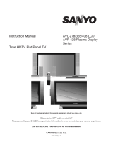 Sanyo AVL-328 User manual