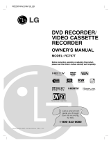 LG RC797T -  - DVDr/ VCR Combo User manual
