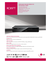 LG RC897T -  - DVDr/ VCR Combo User manual