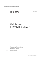 Sony STR-DA1500ES User manual