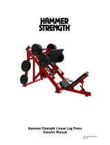 Life Fitness Hammer Strength Linear Leg Press User manual