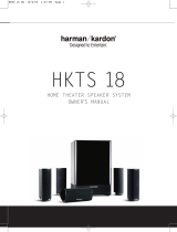 Harman Kardon HKTS 18 User manual