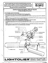 Lightolier 5412 User manual