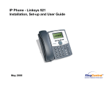 Linksys 921 User manual