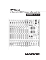 Mackie PPM1012 User manual