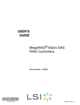LSI MegaRAID(R) 6 Gb/s SAS RAID Controllers 25083 User manual