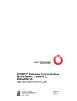 Lucent Technologies Definity System 75 User manual