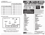 Lux Products PSP711TS Series User manual