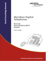 Nortel Meridian M2008 User manual