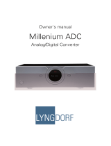Lyngdorf Audio Millenium ADC Analog/Digital Converter User manual
