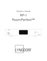 Lyngdorf Audio RP-1 User manual