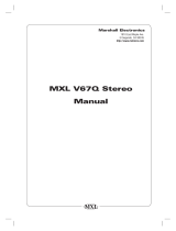 Marshall electronic MXL V67Q User manual