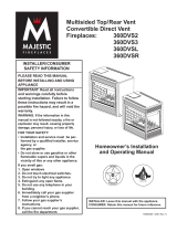 Majestic fireplaces 360DVSR RP User manual