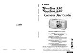 Canon PowerShot S30 User manual