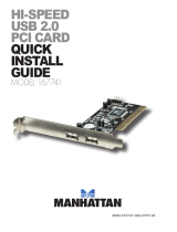 Manhattan Computer Products Hi-Speed USB 2.0 PCI Card User manual