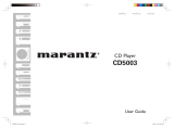 Marantz CD5003 User manual