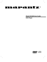 Marantz DV3100 User manual