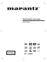 Marantz DV6400 User manual