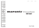Marantz Slim-line NR1601 User manual